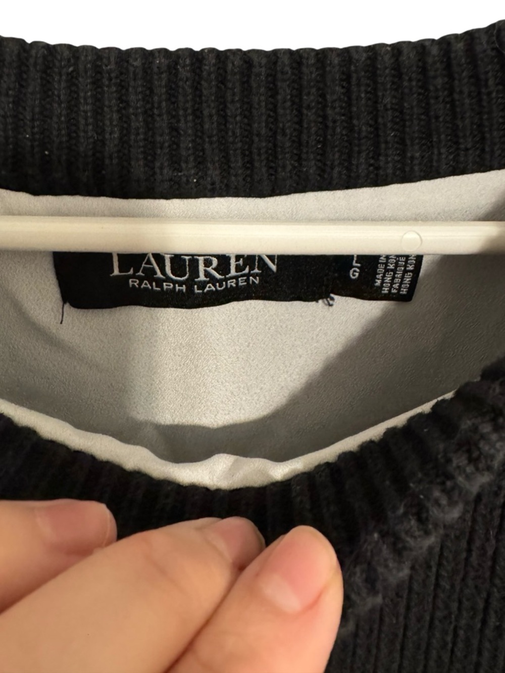 Lauren Ralph Lauren Women’s Layered Black Crewneck Sweater Size Large - Picture 2 of 8